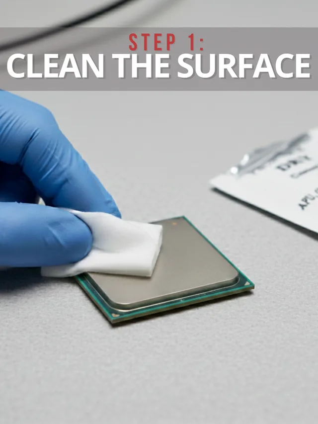 Step 1 Clean the surface