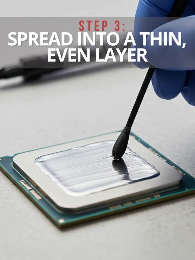 Step 3 Spread into a thin even layer